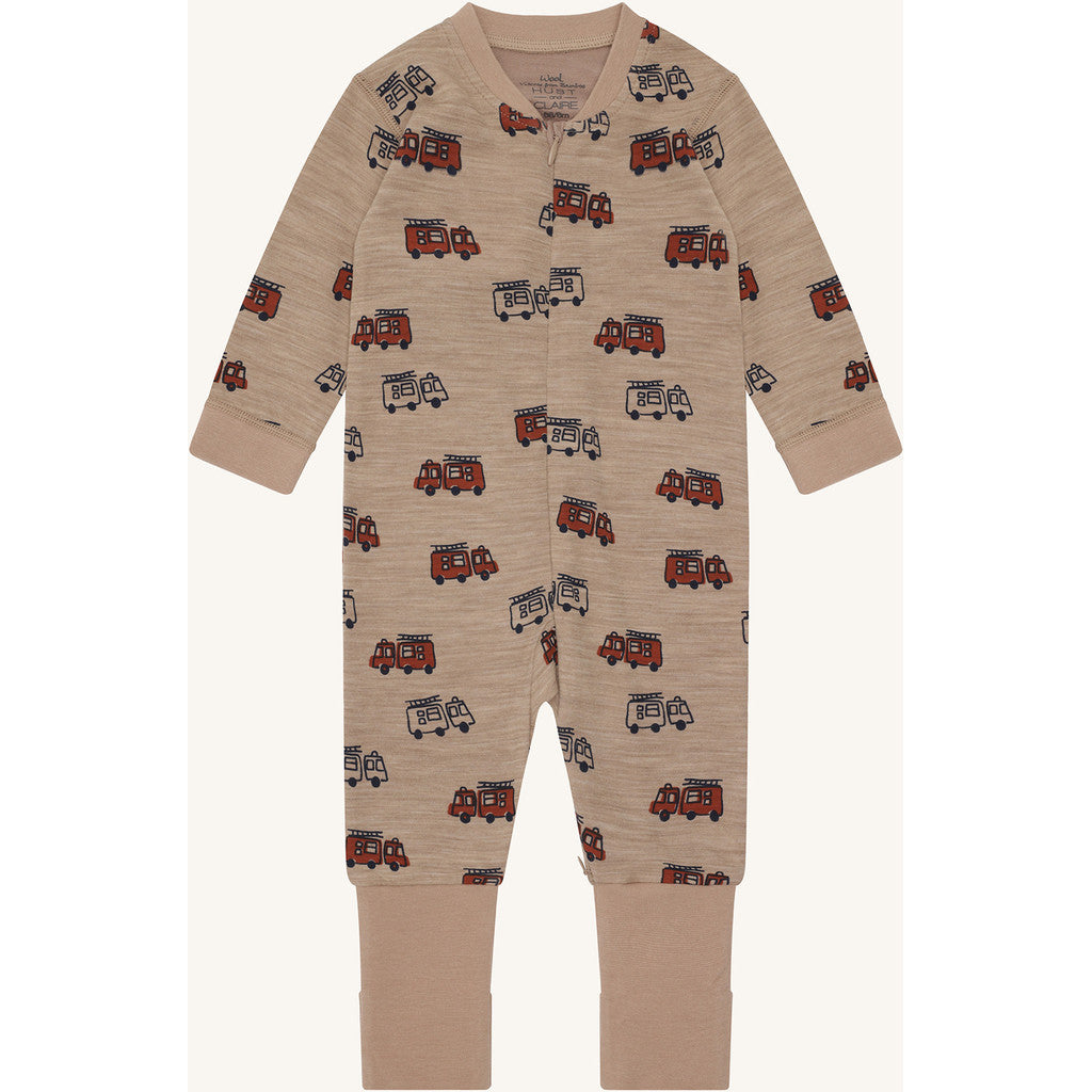 Hust & Claire HCManu Firetruck Zip Night Suit 3554 Biscuit