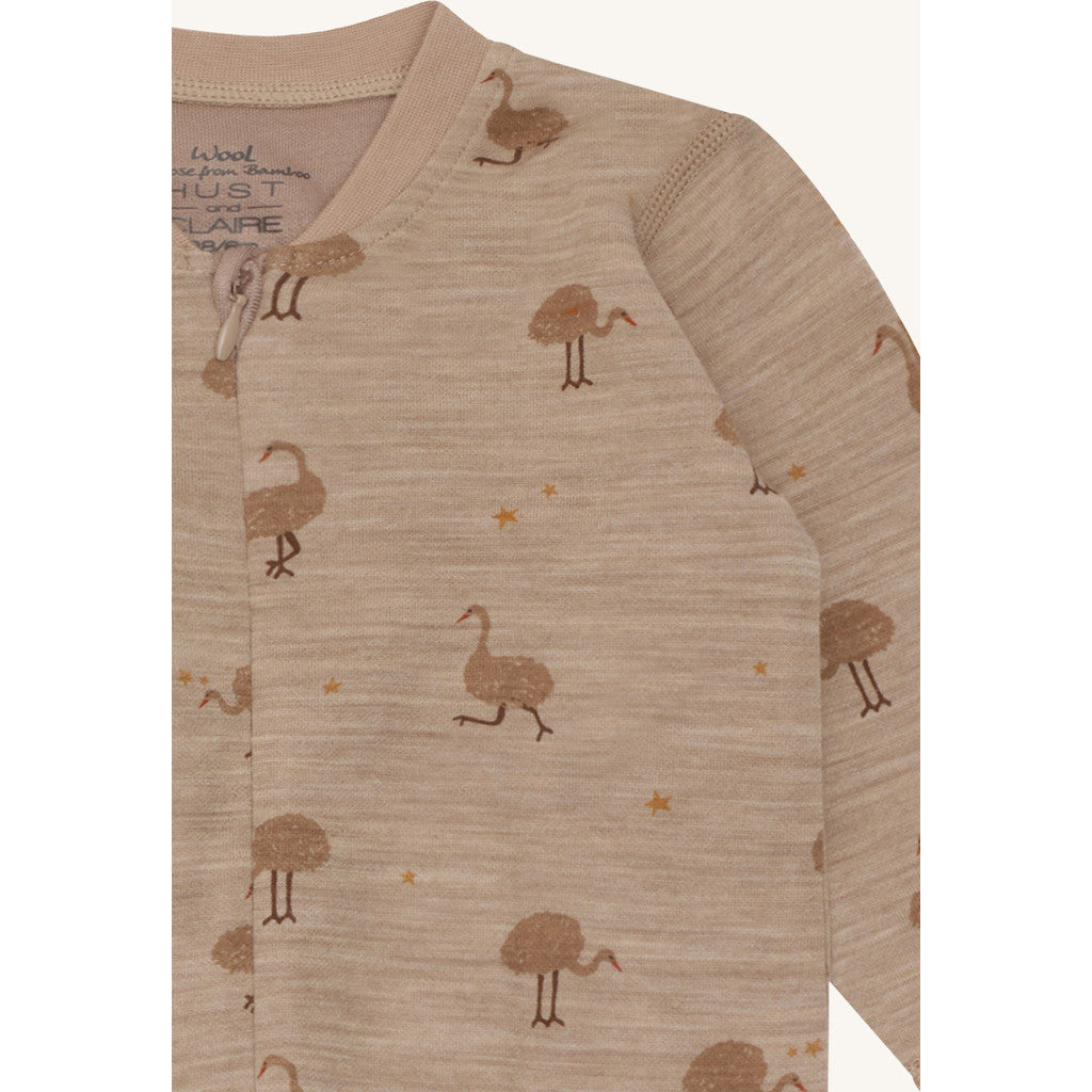 Hust & Claire HCManu Zip Ostrich Night Suit 3554 Biscuit