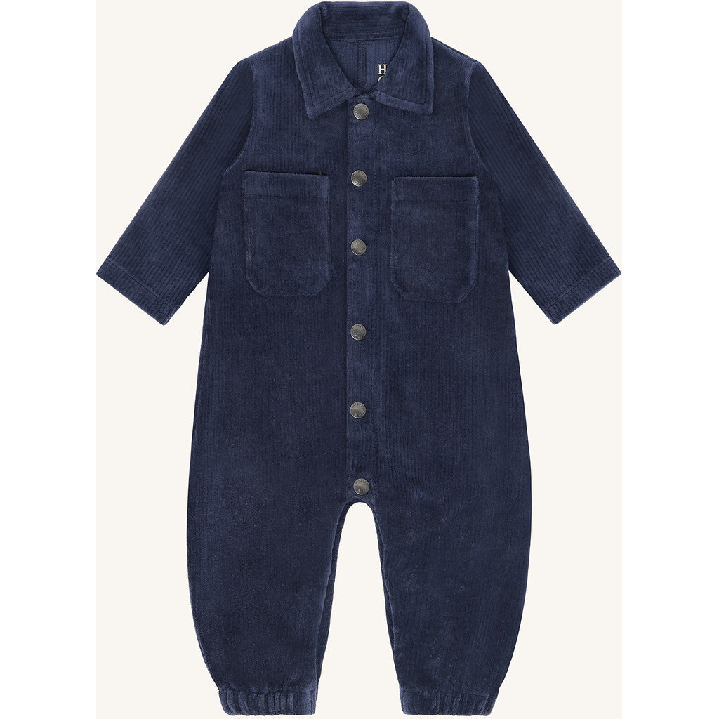 Hust & Claire HCMars Ribbed velour Pants suit 3146 Blues