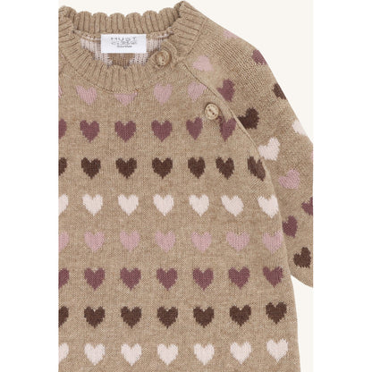 Hust & Claire HCMill Hearts Jumpsuit 3554 Biscuit