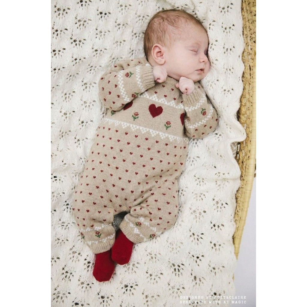 Hust & Claire HCMill heart Knitwear 3554 Biscuit