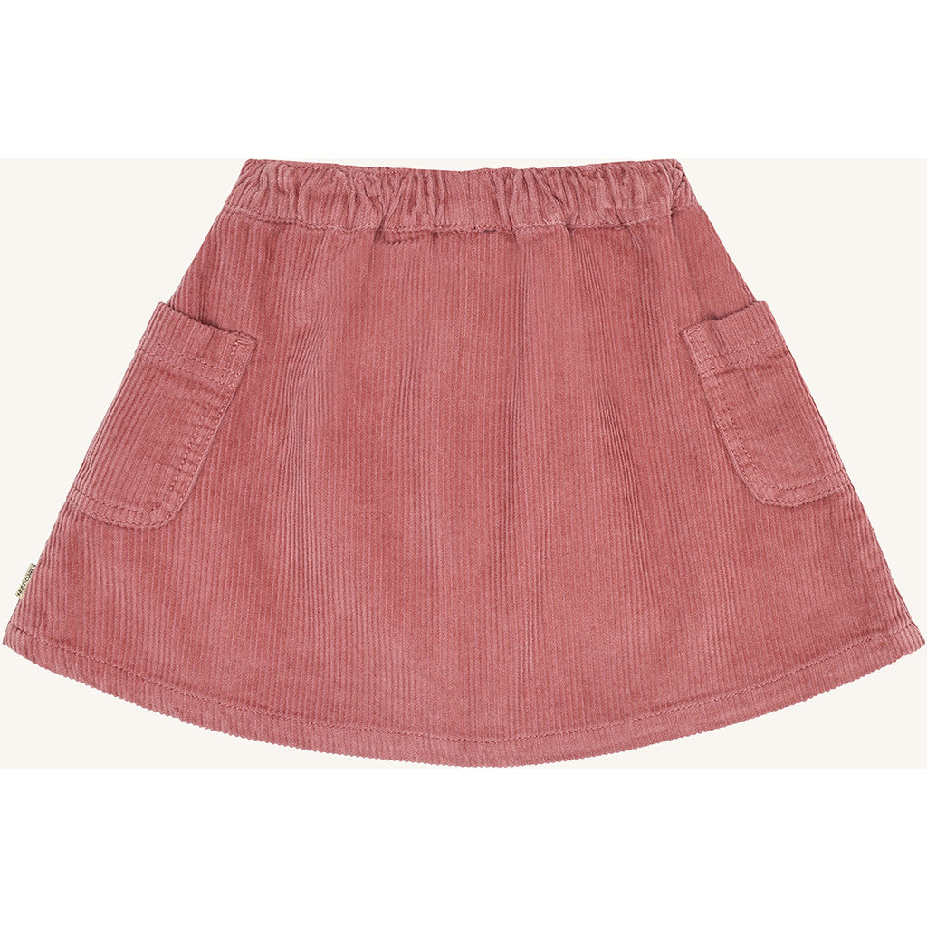 Hust & Claire HCNanna solid corduroy Skirts 3392 Dry Rose