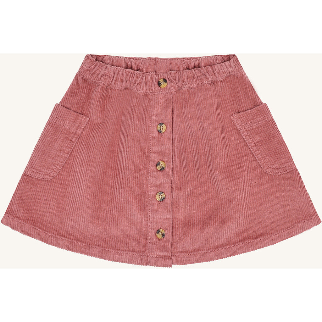 Hust & Claire HCNanna solid corduroy Skirts 3392 Dry Rose