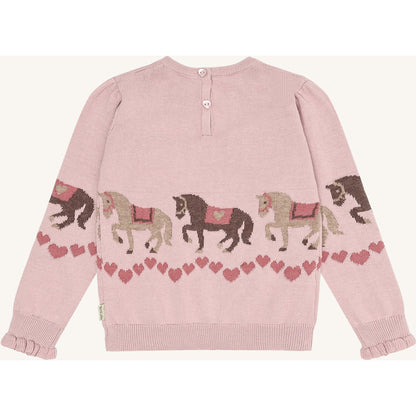 Hust & Claire HCPani horse Pullover 3735 Adobe Rose