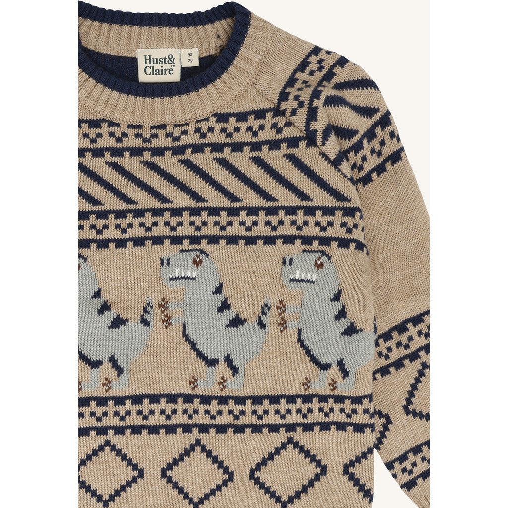 Hust & Claire HCPelle Dino Pullover 3554 Biscuit