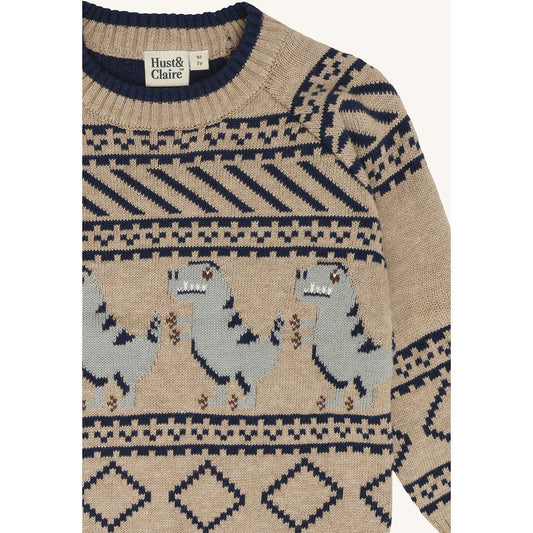 Hust & Claire HCPelle Dino Pullover 3554 Biscuit