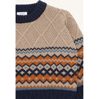Hust & Claire HCPelle Knit Special Stitch Pullover 3554 Biscuit