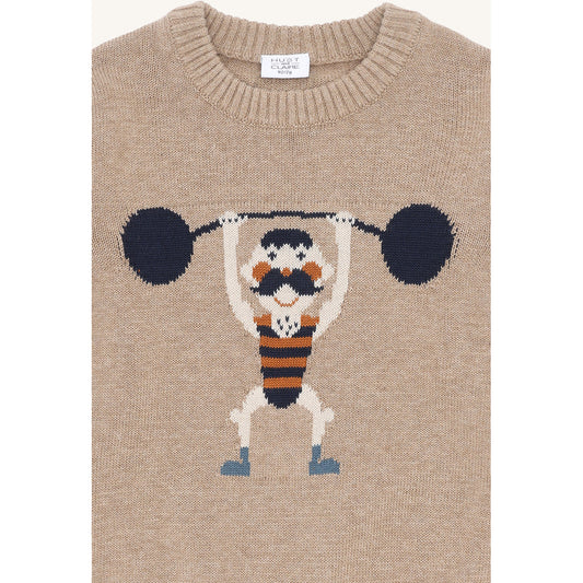 Hust & Claire HCPelle Knit Strong Man Pullover 3554 Biscuit