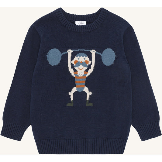 Hust & Claire HCPelle Knit Strong Man Pullover 4150 More Navy