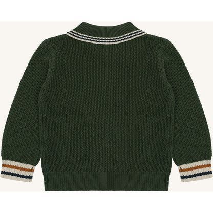 Hust & Claire HCPelle Polo cardigan Cardigan 3461 Deep Ivy