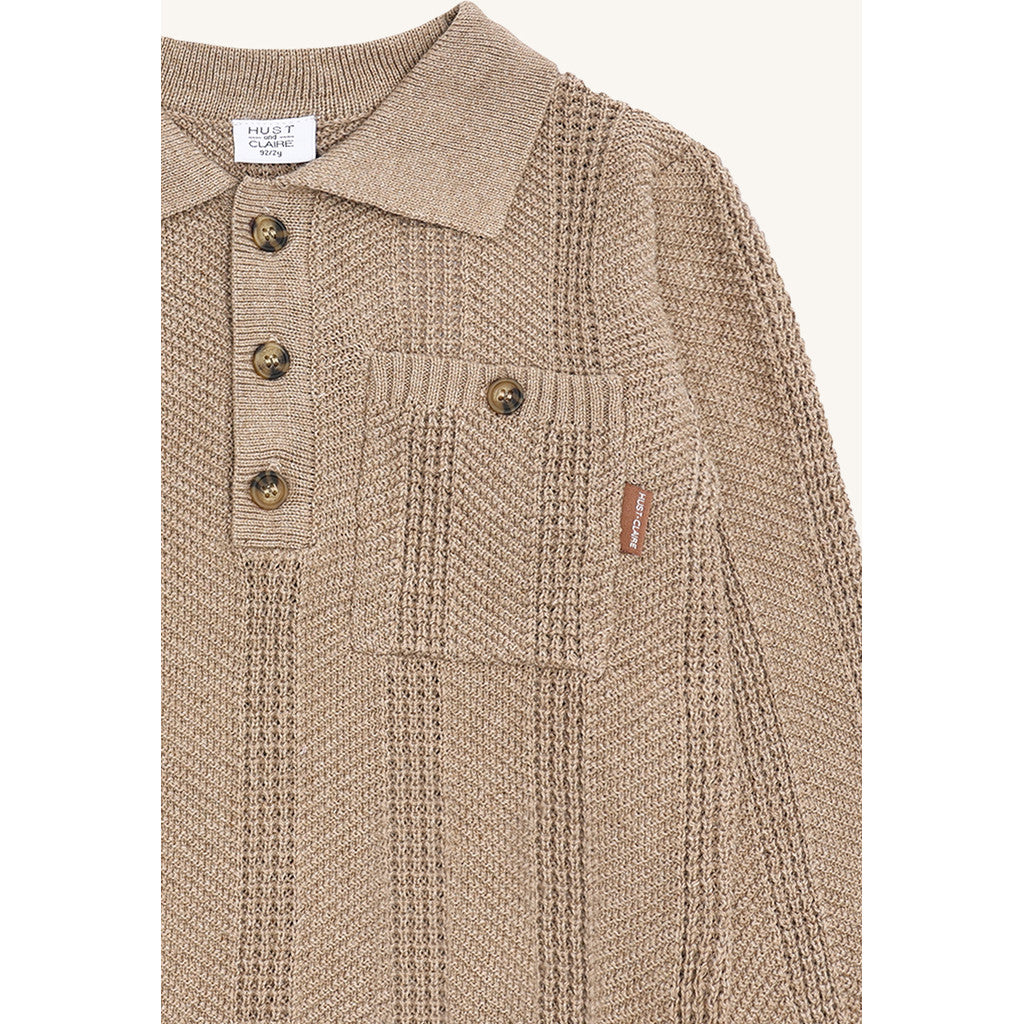 Hust & Claire HCPelle Structure Pullover 3554 Biscuit