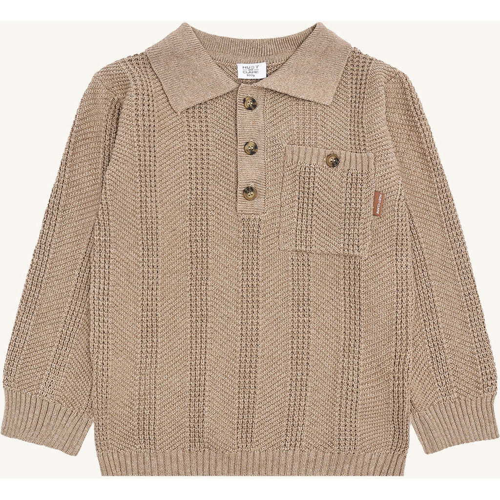 Hust & Claire HCPelle Structure Pullover 3554 Biscuit