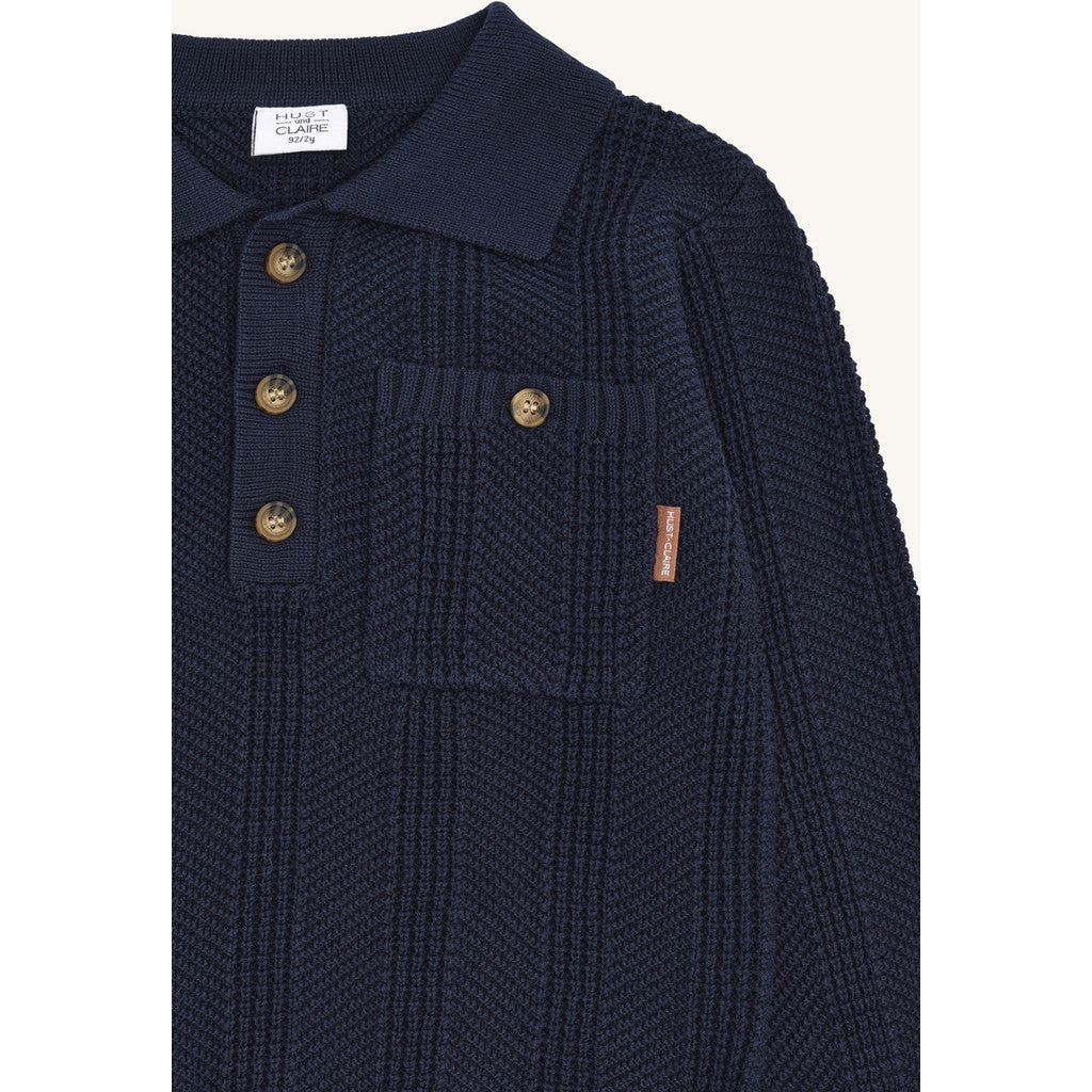 Hust & Claire HCPelle Structure Pullover 4150 More Navy
