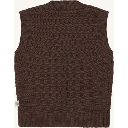 Hust & Claire HCPerry Buttons Knitwear 3576 Brown Stone