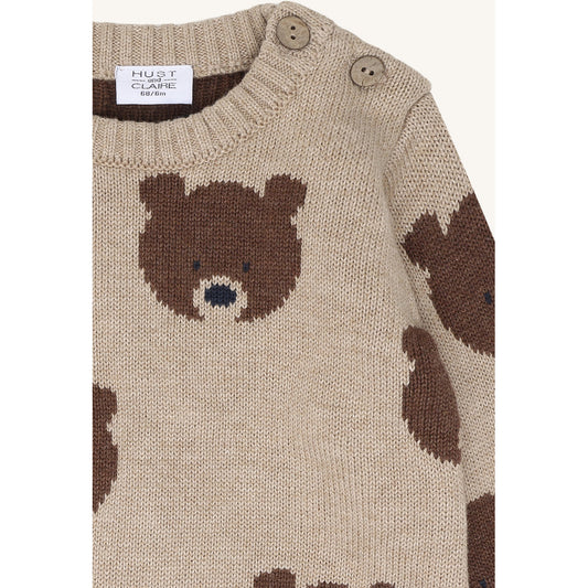 Hust & Claire HCPilou Bear Pullover 3552 Beige Melange