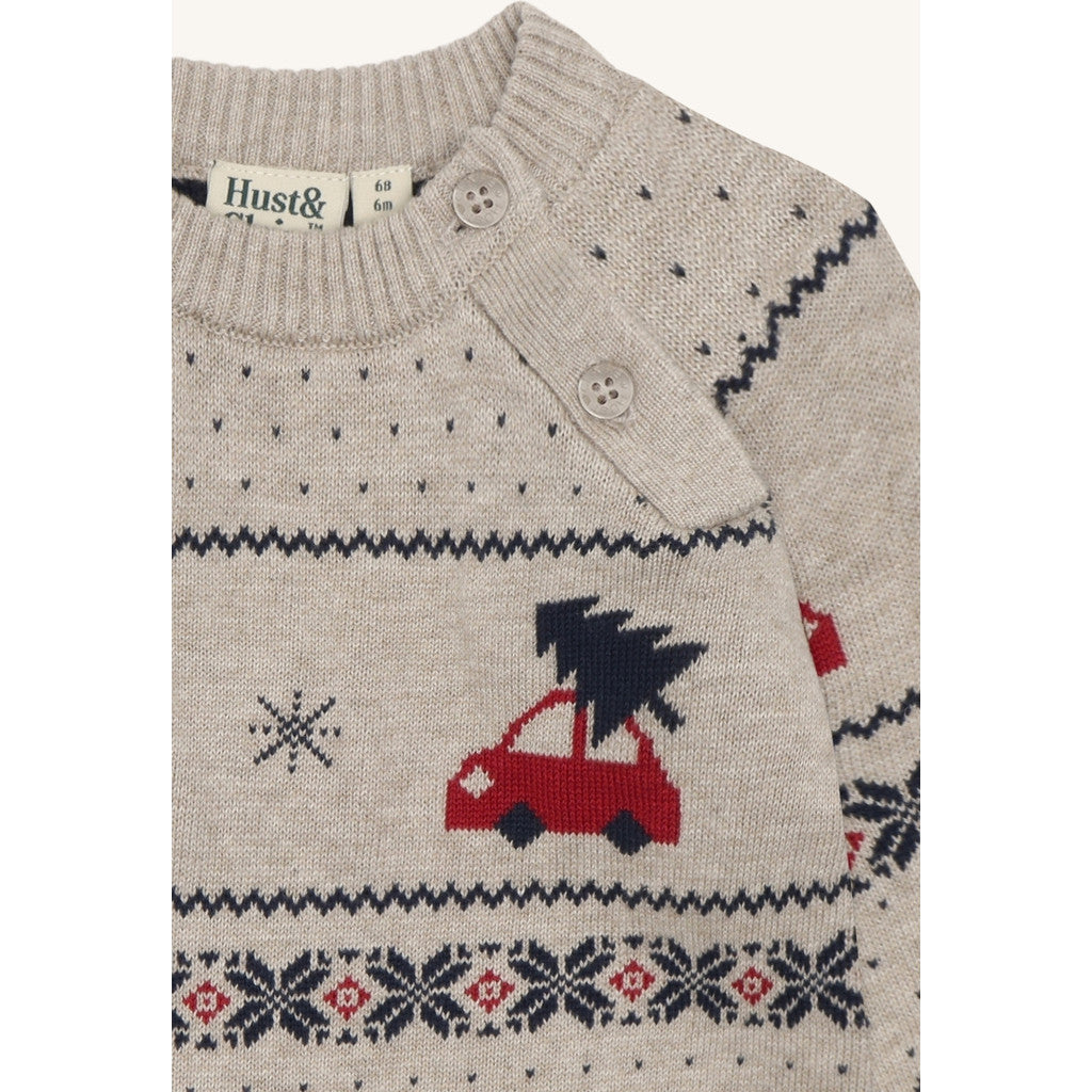 Hust & Claire HCPilou Holiday Pullover 3552 Beige Melange