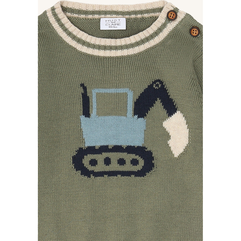 Hust & Claire HCPilou Knit Backhoe Pullover 3919 Turtle
