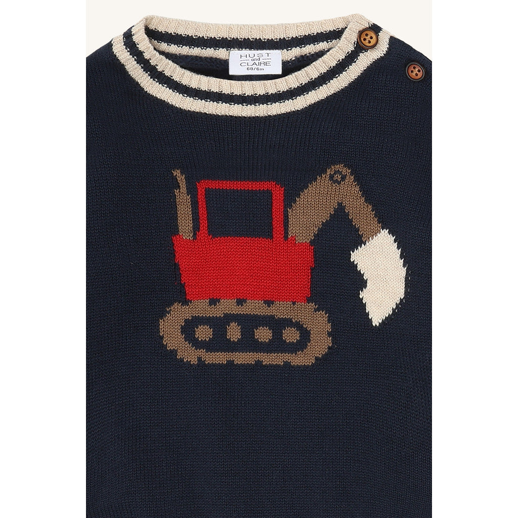 Hust & Claire HCPilou Knit Backhoe Pullover 4150 More Navy