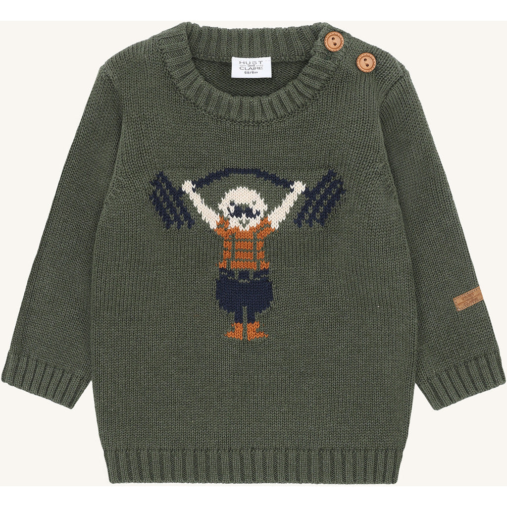 Hust & Claire HCPilou Strong Man Pullover 4461 Ivy Melange