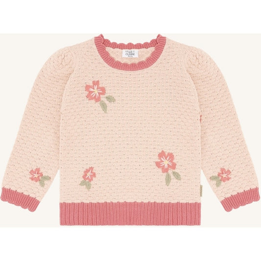Hust & Claire HCPippa  Flower Pullover 3763 Quartz