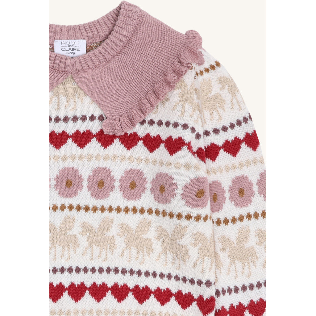 Hust & Claire HCPippa Unicorn Pullover 3270 Ivory