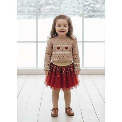 Hust & Claire HCPippa xmas Pullover 3554 Biscuit