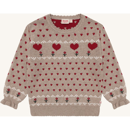 Hust & Claire HCPippa xmas Pullover 3554 Biscuit