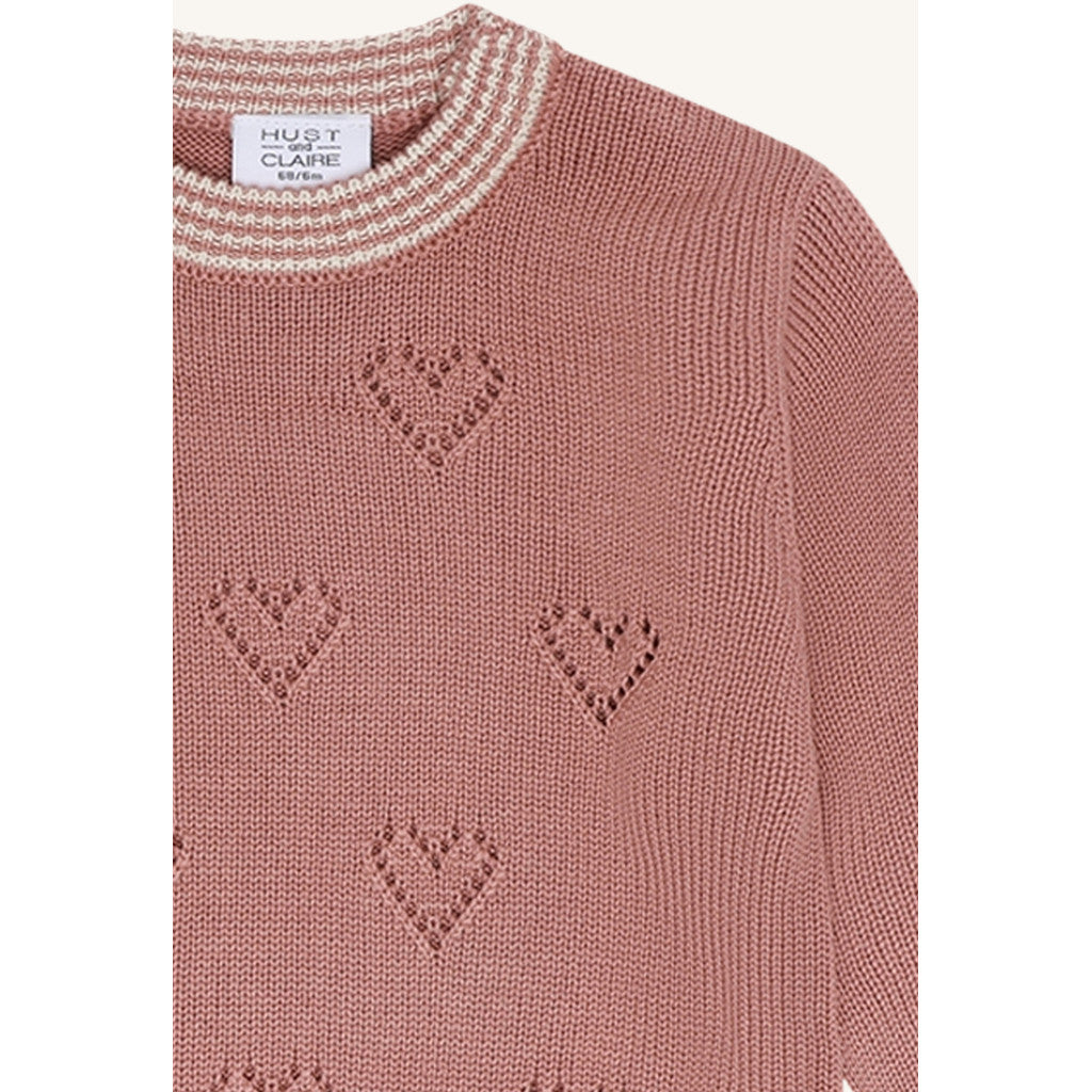 Hust & Claire HCPos Knit Heart Pullover 3653 Old Rosie