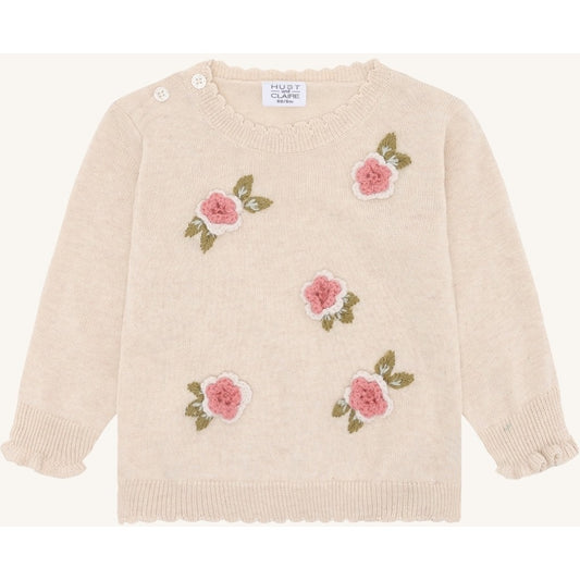 Hust & Claire HCPusle garden Pullover 1262 Whisper Melange