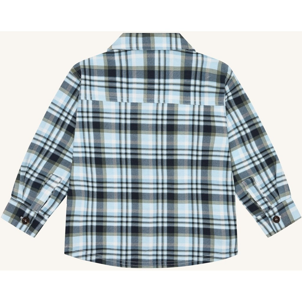 Hust & Claire HCRavn Fall Check Shirts 3140 Iron Blue