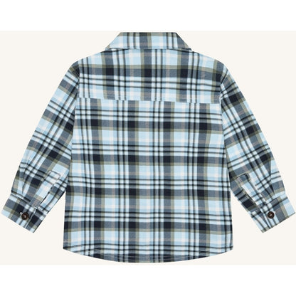 Hust & Claire HCRavn Fall Check Shirts 3140 Iron Blue
