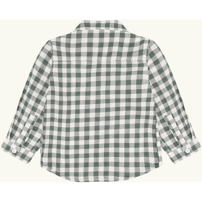 Hust & Claire HCRavn Muslin Check Shirts 3484 Balsam Green