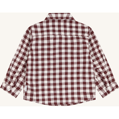 Hust & Claire HCRavn Muslin Check Shirts 4361 Red Chocolate