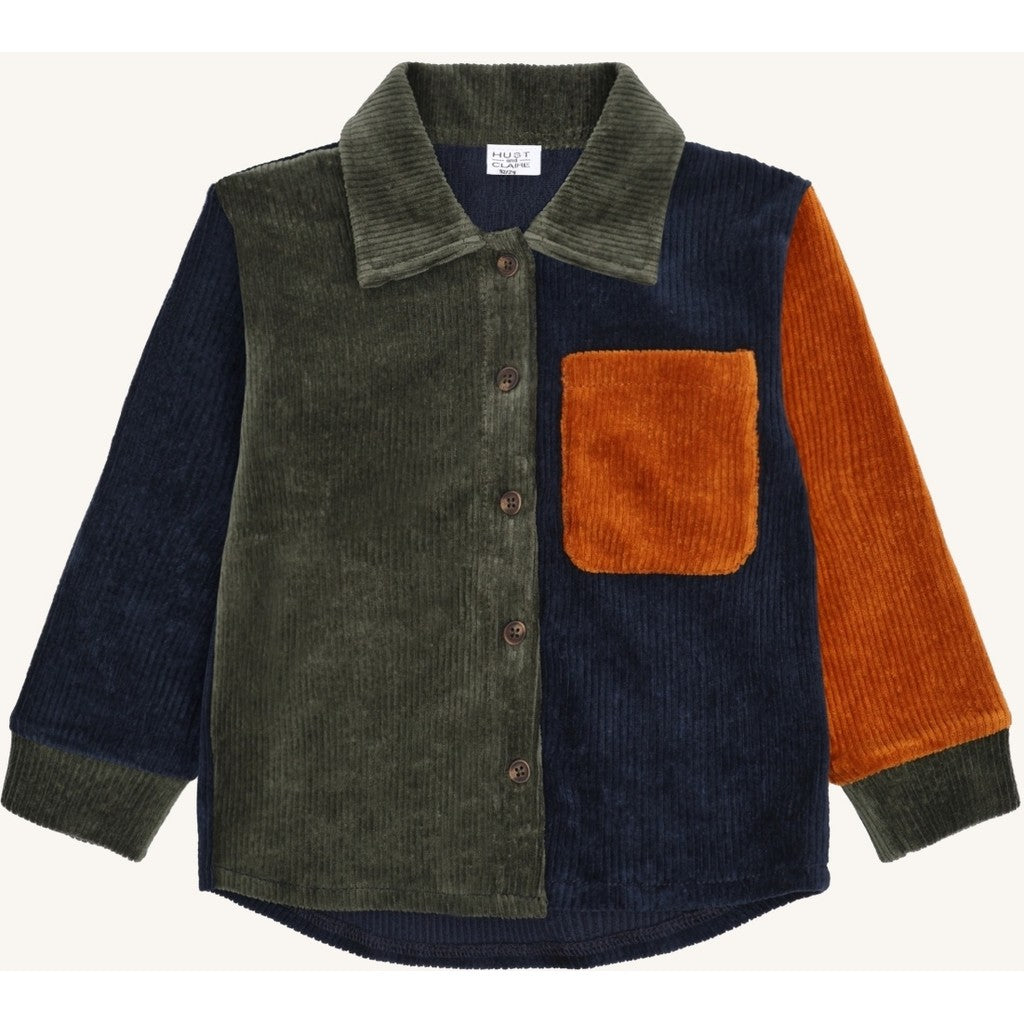 Hust & Claire HCRavn Ribbed velour Shirts 3461 Deep Ivy