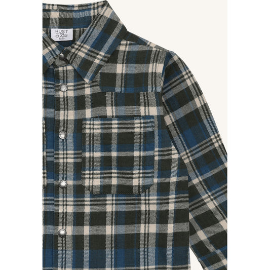 Hust & Claire HCRavn Urban check Shirts 3461 Deep Ivy