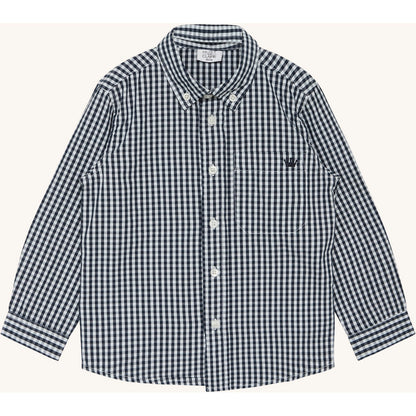 Hust & Claire HCRene Check Shirts 3150 Navy