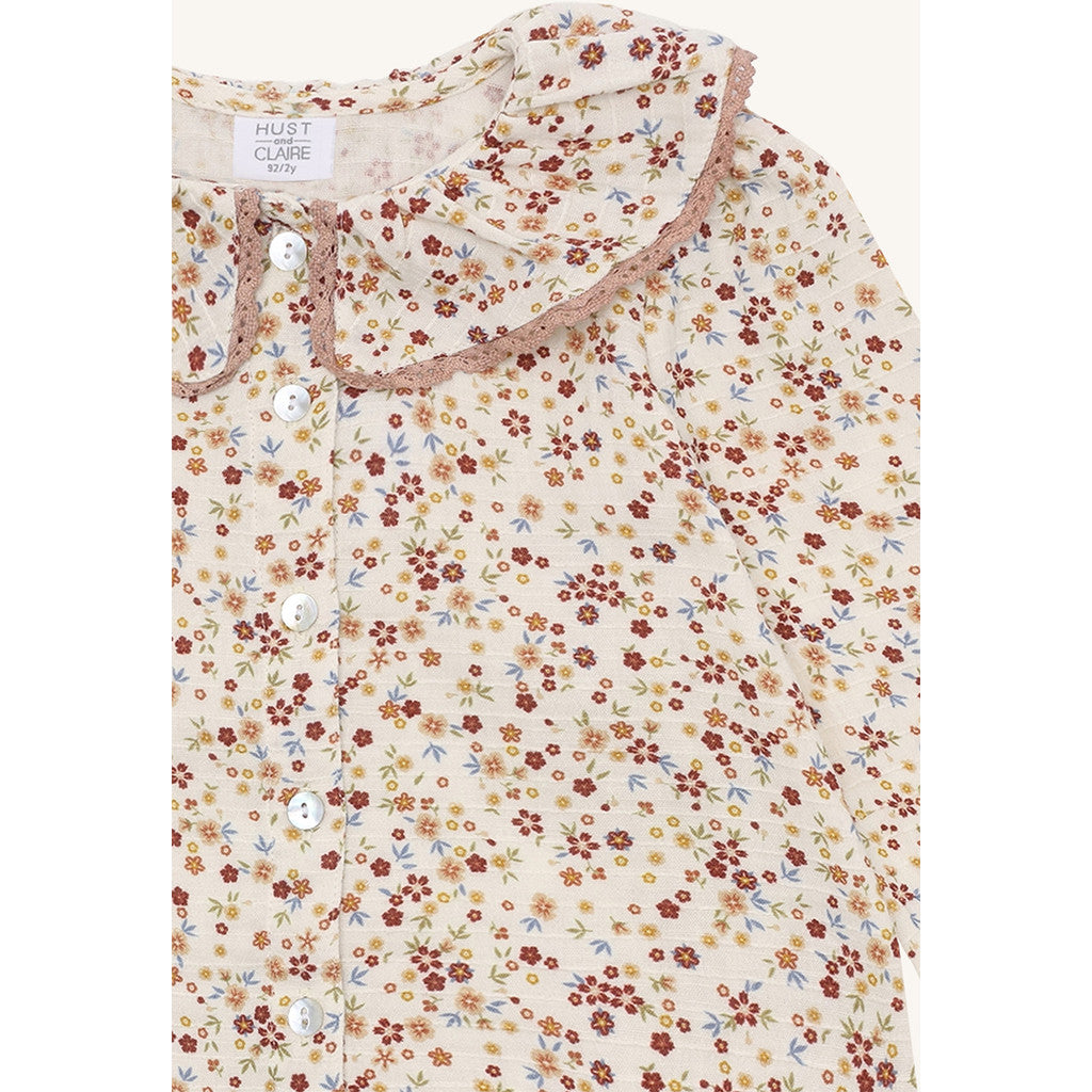 Hust & Claire HCRoselyn AOP Little small Shirts 4501 French Oak