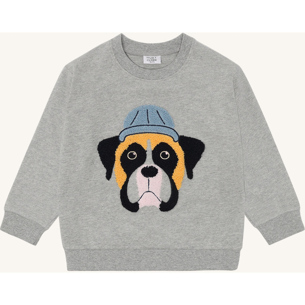 Hust & Claire HCSejer Bulldog Sweatshirt 1212 Tile Grey Melange