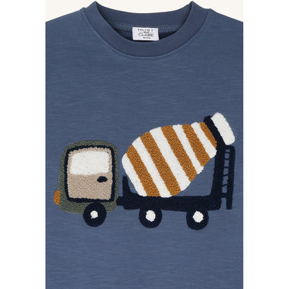 Hust & Claire HCSejer Mixer Truck T-shirt L/S 3180 Vintage Indigo
