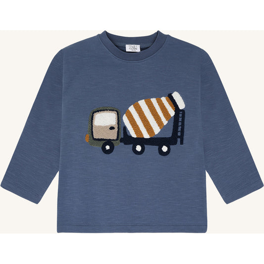 Hust & Claire HCSejer Mixer Truck T-shirt L/S 3180 Vintage Indigo