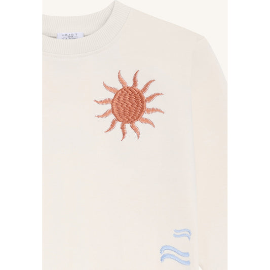 Hust & Claire HCSejer Palms Sweatshirt 3517 Sandshell