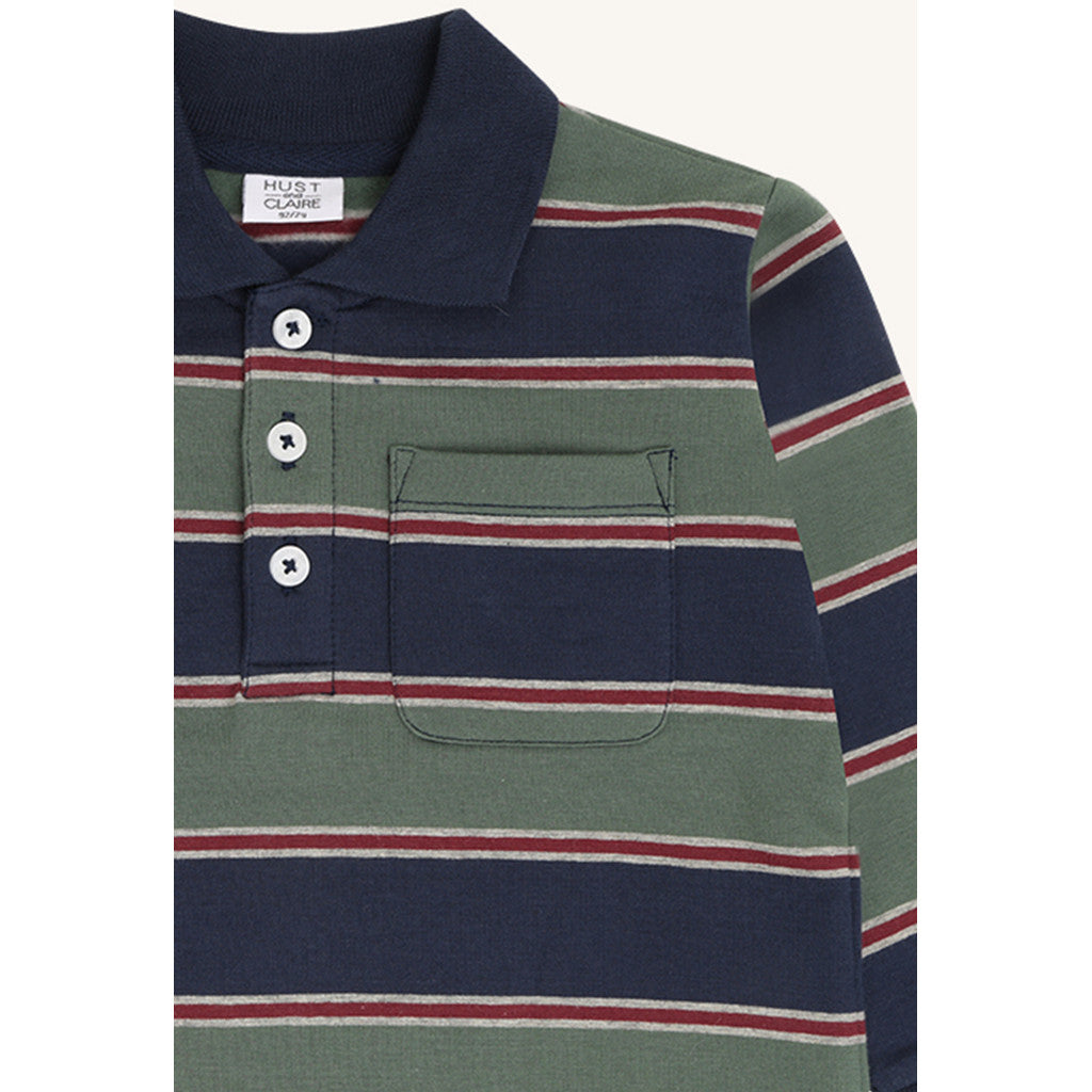 Hust & Claire HCSejer YD Block Sweatshirt 3484 Balsam Green