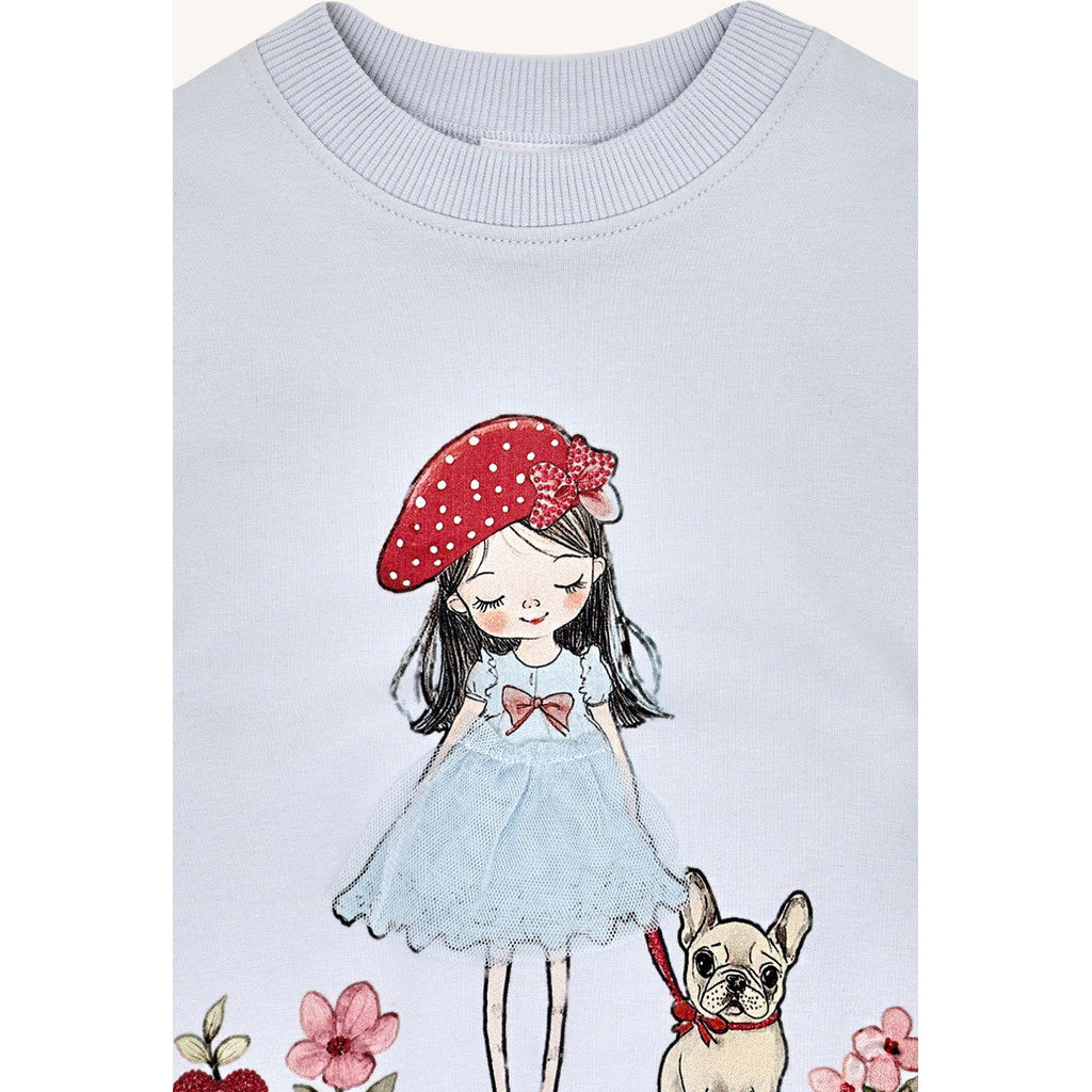 Hust & Claire HCSicillia French Girl Sweatshirt 4106 A Bit Blue