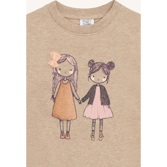 Hust & Claire HCSicillia Friendship Sweatshirt 3554 Biscuit