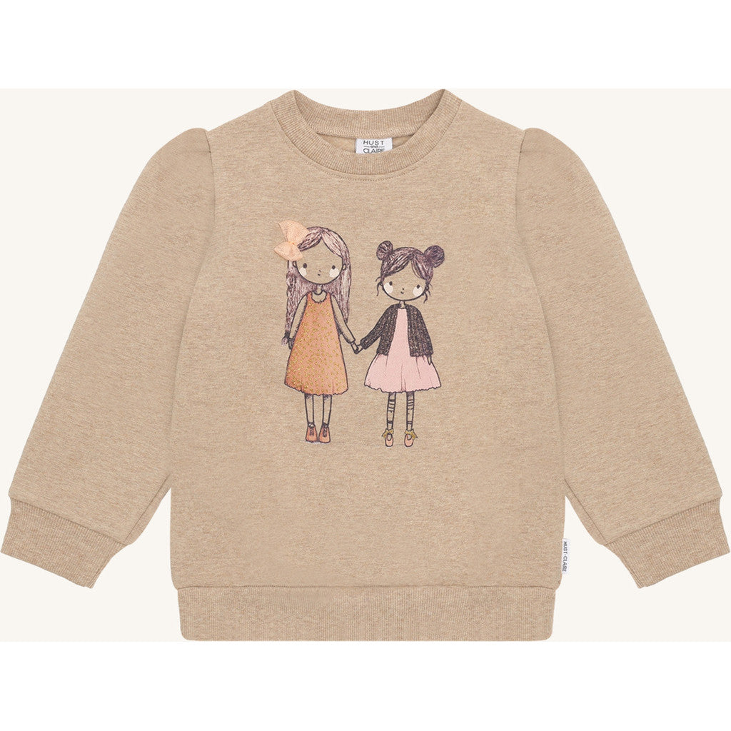 Hust & Claire HCSicillia Friendship Sweatshirt 3554 Biscuit