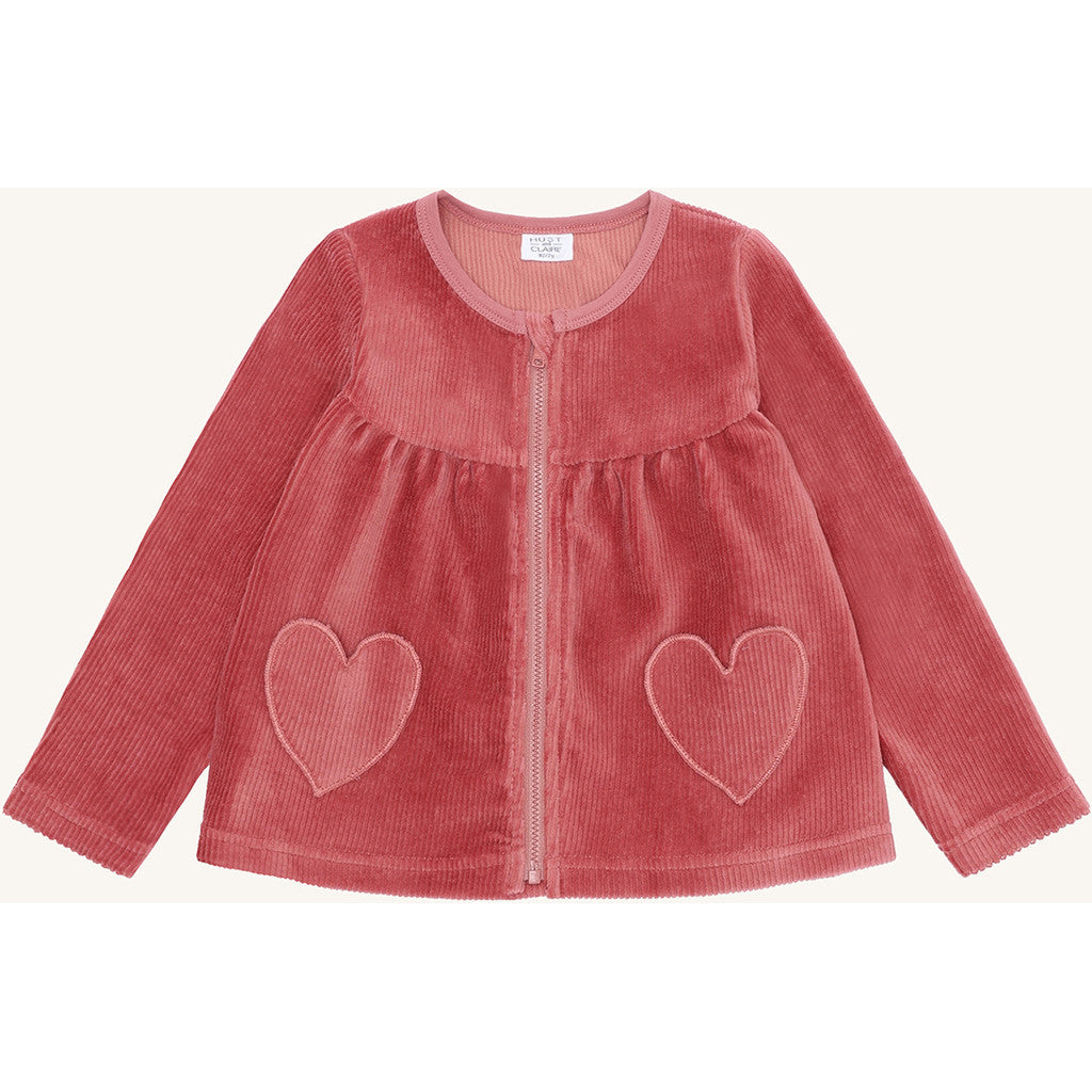 Hust & Claire HCSicillia Ottoman velour - solid Sweatshirt 3392 Dry Rose