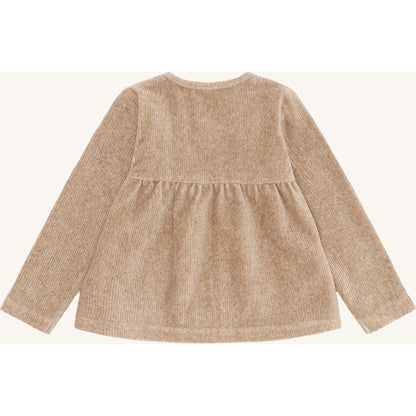 Hust & Claire HCSicillia Ottoman velour - solid Sweatshirt 3554 Biscuit