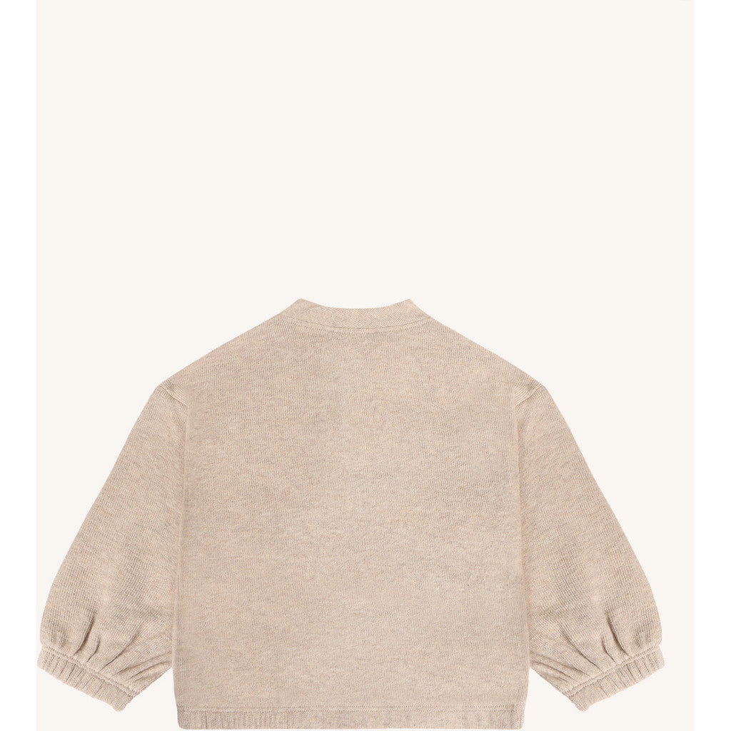 Hust & Claire HCSigurt Fine knit Sweatshirt 3552 Beige Melange