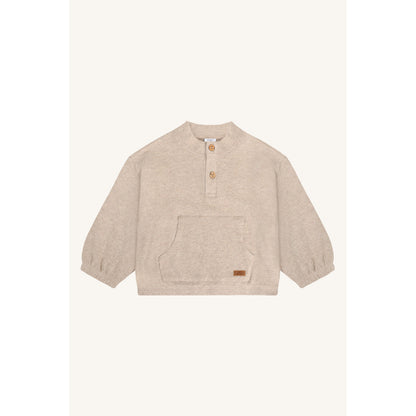 Hust & Claire HCSigurt Fine knit Sweatshirt 3552 Beige Melange