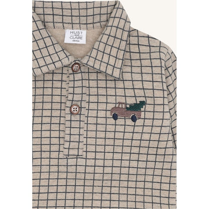 Hust & Claire HCSofus Check Sweatshirt 3554 Biscuit